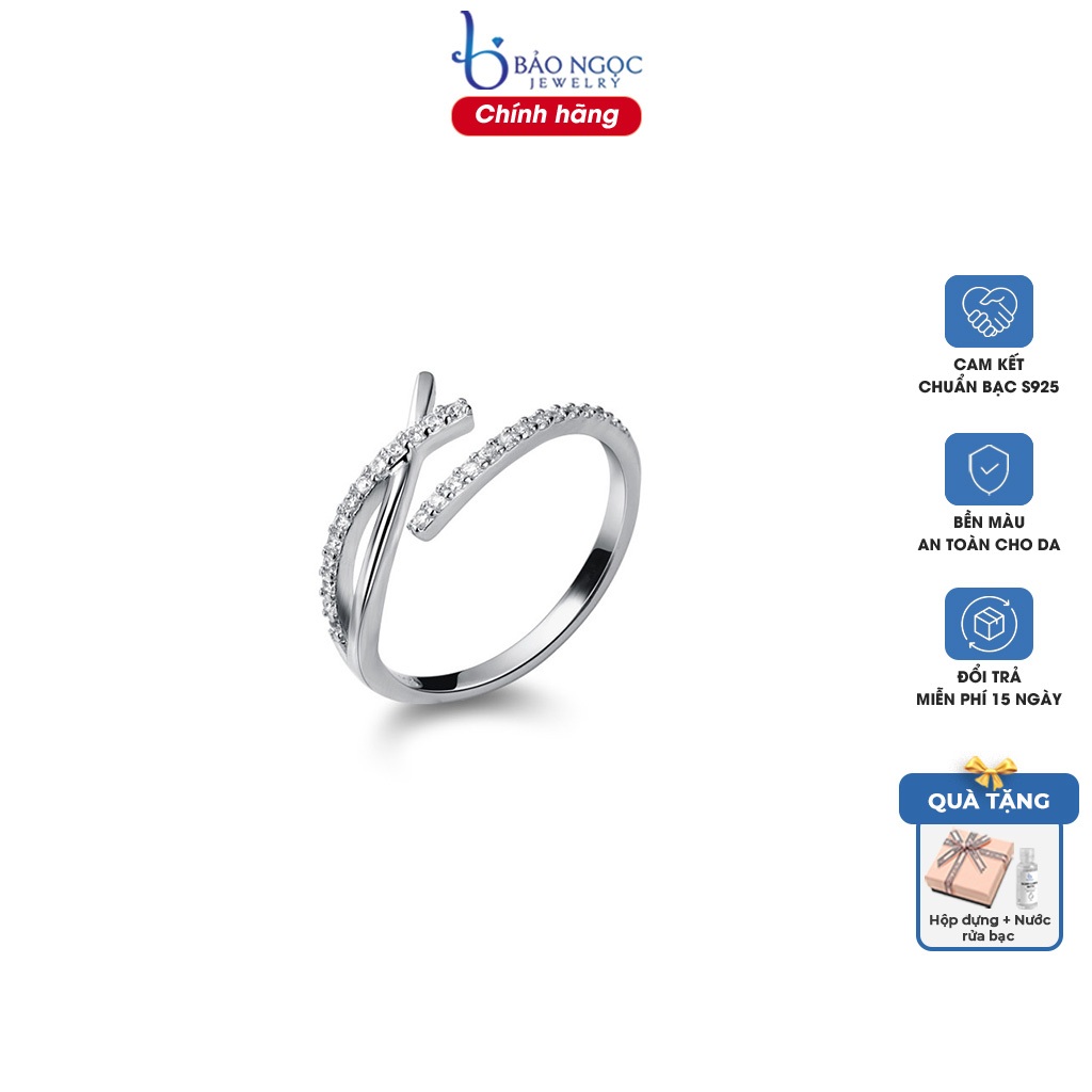 Bảo Ngọc Jewelry Women's 925 Silver Ring, adjustable by Bảo Ngọc Jewelry