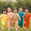 Đồ bộ bé trai và đồ bộ bé gái quần áo dài tay - Quần áo trẻ em thu đông TB85