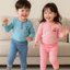 Đồ bộ bé trai và đồ bộ bé gái quần áo dài tay QATE625 - Bộ quần áo len tăm TB387