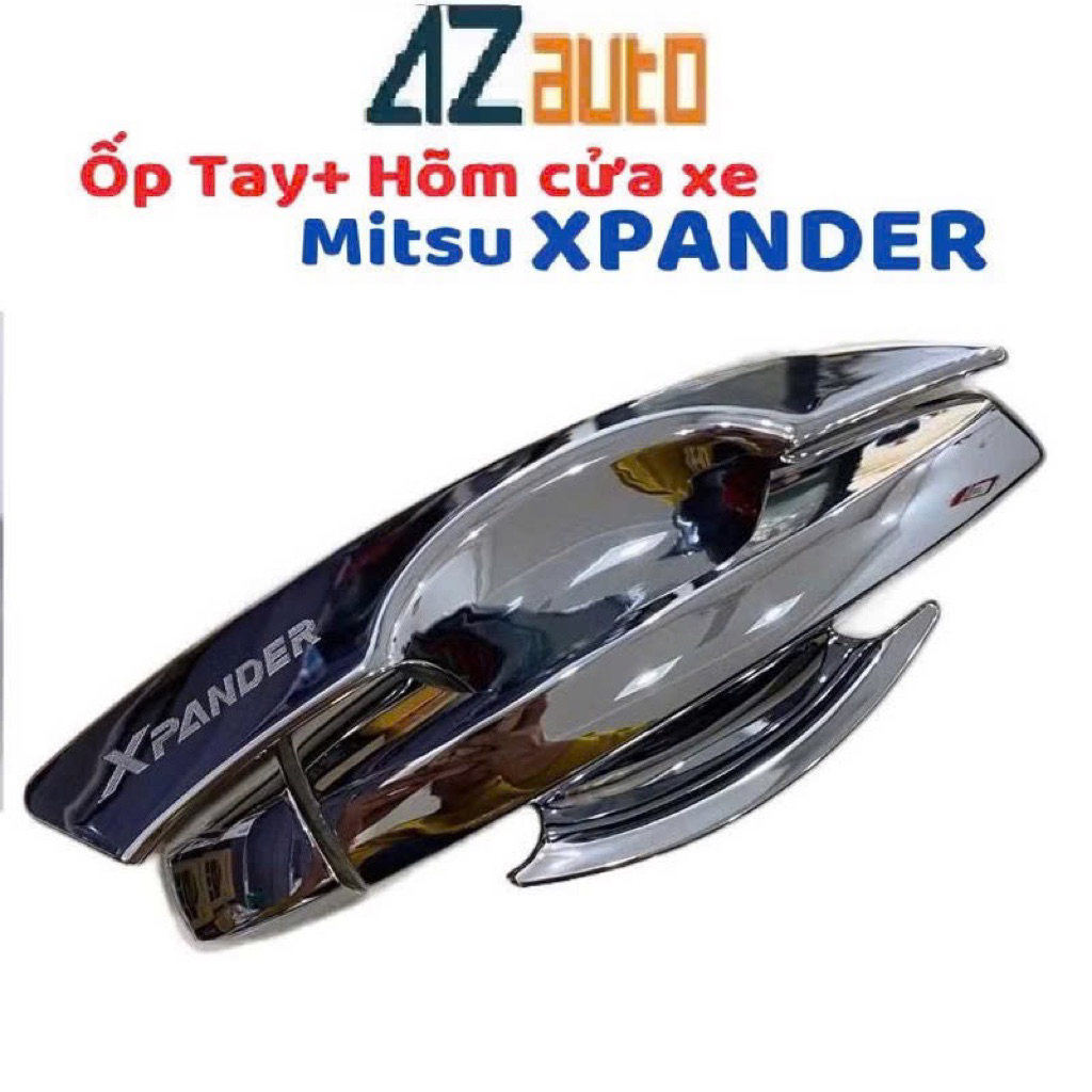 Ốp tay  nắm hõm xe Mitsubishi Xpander 2018-2026 mạ Crom hàng cao cấp