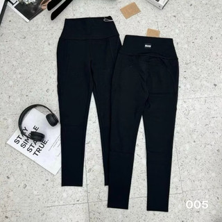 Quần Legging M. IU Cạp Cao Chất Vải Mì Hàn co giãn thoải mái cạp cao tôn dáng và gọn bụng có túi trước