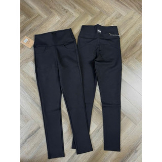 Quần Legging M. IU Cạp Cao Chất Vải Mì Hàn co giãn thoải mái cạp cao tôn dáng và gọn bụng có túi trước