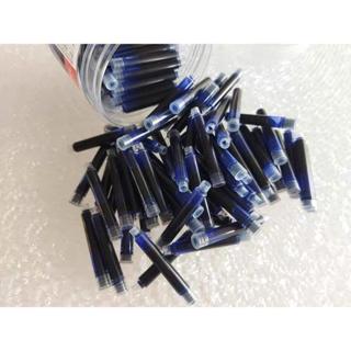 Combo 1 Hộp Mực Ống Không Xóa 50 Ống Tặng 1 Bút Máy EF Đủ Màu Cơ Bản Cho Học Sinh Tiểu Học