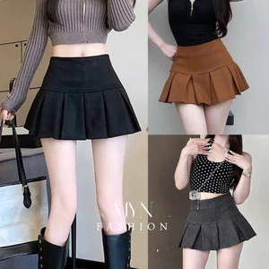 Chân váy dạ xếp ly dáng ngắn, chân váy ngắn xếp ly to Y2K chất liệu dạ mềm mịn hàng L1 siêu đẹp [MYN186]