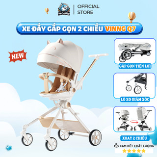 Xe Đẩy Cho Bé Vinng Q7 Chính Hãng, Xe Đẩy Gấp Gọn Đảo Chiều 360 Độ Tiện Lợi, Có Giảm Xóc An Toàn