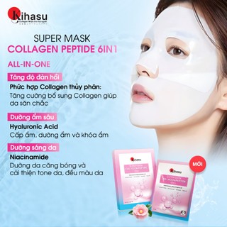 Mặt Nạ Collagen Peptide 6in1 Kihasu Dưỡng Ẩm Sâu, Phục Hồi, Trẻ Hóa, Dưỡng Da Trắng Sáng