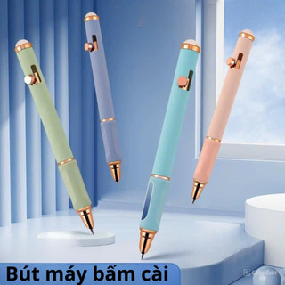 (Mới) Combo bút máy bấm cài BC-03 mực không xóa, viết êm trơn cho học sinh từ lớp 1-5 dùng cả mực ống và mực lọ.