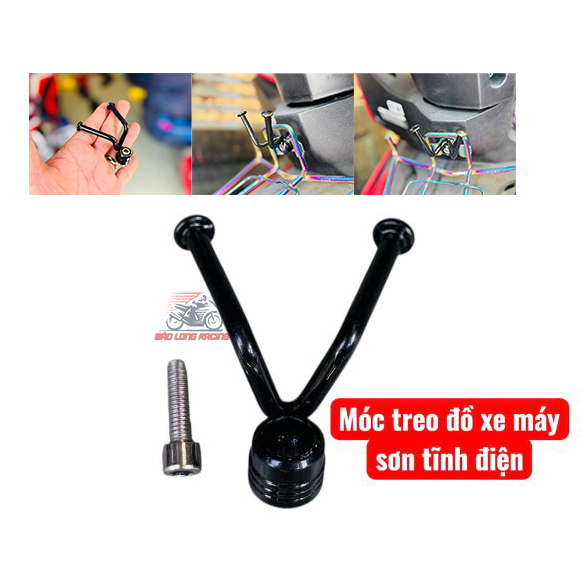 Móc Treo Đồ Xe Máy Râu Dế Sơn Tĩnh Điện tiện Gọn Chắc Chắn bền Đẹp giá tốt