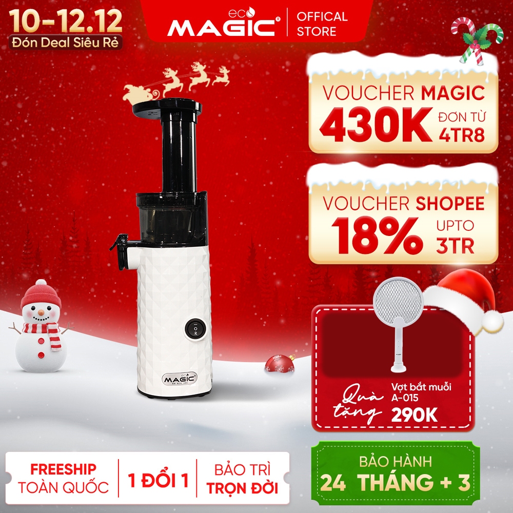 Máy ép trái cây Made In Thailan Magic Eco AC-132, Lưới lọc kép, Motor đồng, Bảo hành 24 tháng