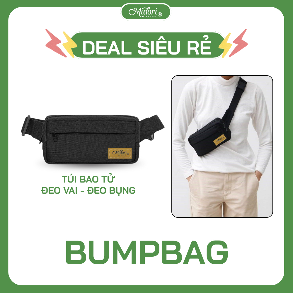 Túi Đeo Chéo Nam Nữ Nhỏ Gọn Smart Bumpbag Đeo Bụng Đi Tập Thể Dục Đi Chơi | M Studio