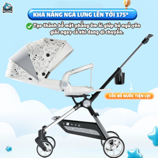 Xe Đẩy Cho Bé Vinng Q7 Chính Hãng, Xe Đẩy Gấp Gọn Đảo Chiều 360 Độ Tiện Lợi, Có Giảm Xóc An Toàn
