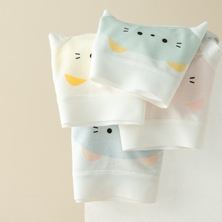 Quần Lót Cotton Nữ In Hình Mèo Dễ Thương, Quần Chip Viền Mềm Chống Hằn Đáy 2 Lớp King Shop L-1164