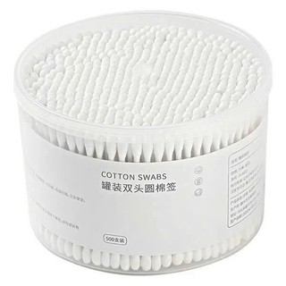 Tăm bông thân gỗ cao cấp hộp 500 que – bông ngoáy tai y tế, spa, trang điểm, kháng khuẩn, an toàn, dễ bảo quản