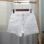 Quần short jean nữ co giãn, form trơn lưng cao dễ phối đồ Anngo - AT428