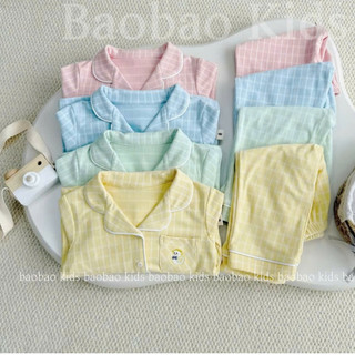 Bộ pijama cho bé trai bé gái  dài tay nỉ lông cừu sz 8-26kg, đồ ngủ cho bé gái,bé trai dài tay thu đông