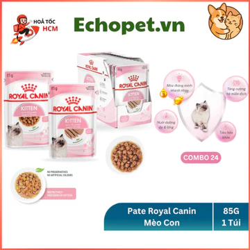 Pate ROYAL CANIN Kitten 85g | Pate Mèo Con Và Mèo Mẹ Mang Thai | Pate Royal Canin Gravy/Jelly