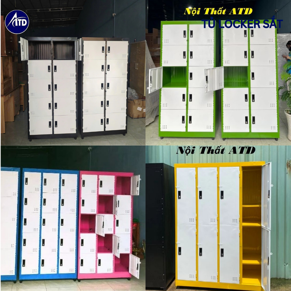 Tủ Sắt Locker Nhiều Ngăn Cho Nhân Viên – Tủ Đựng Hồ Sơ 4–15 Cửa – Bền ...