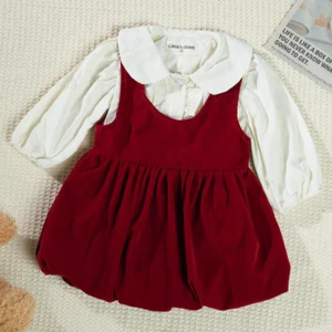 Set Váy Noel Cho Bé Gái Kèm Áo Ấm, Thiết Kế Dễ Thương Tiệm Nhà Bơ Size 5-11kg