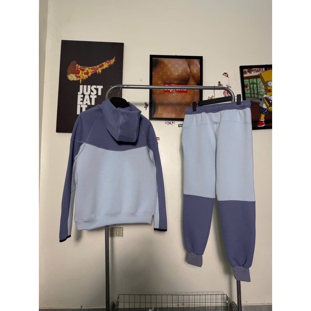 N- Teck ver 2 mix màu Violet- babyblue vải chính hãng 100%