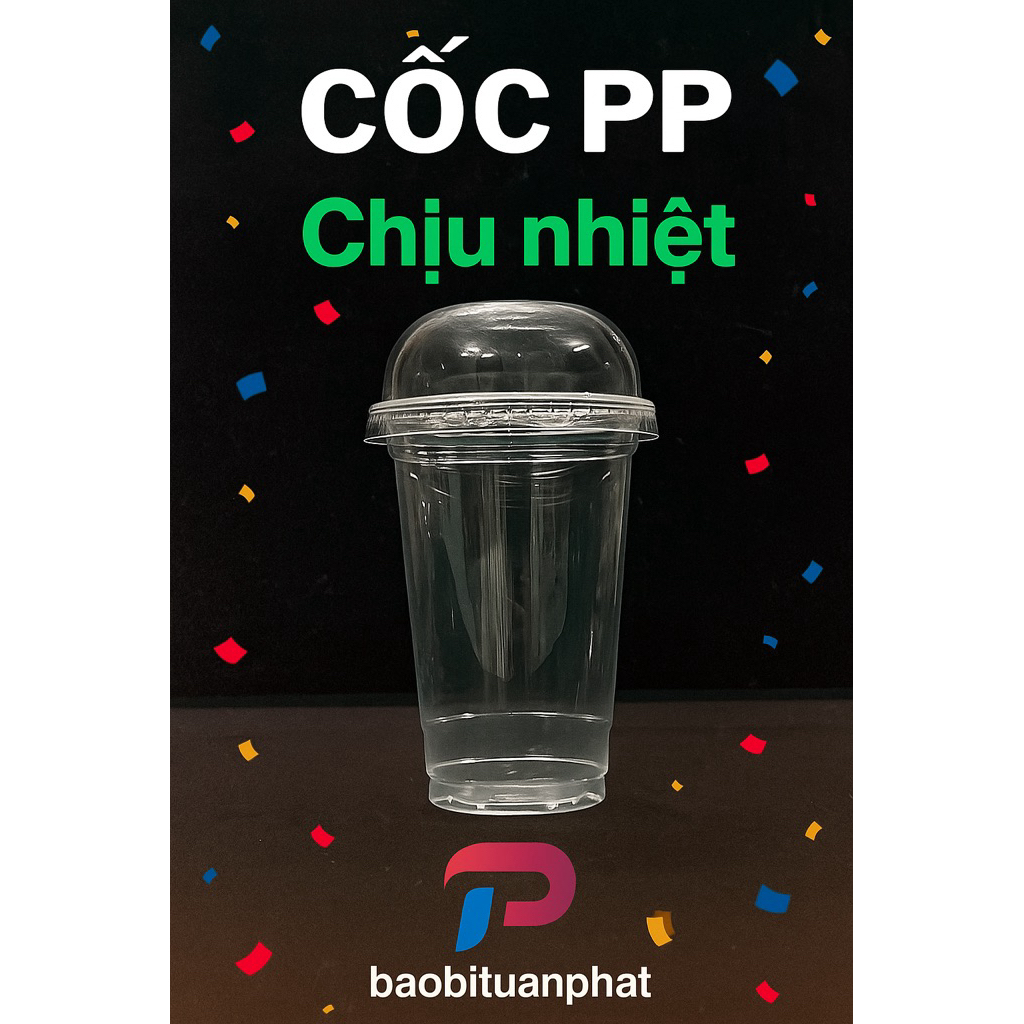 Combo 50 Cốc nhựa 360ml -500ml -700ml  dùng một lần An Toàn -Vệ Sinh