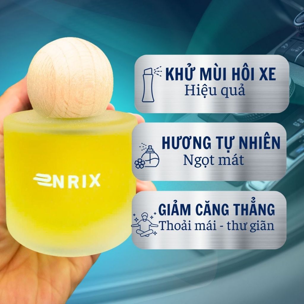 Ô - Nước Hoa Ô Tô Hương Sả Chanh Enrix Khử Mùi Ô Tô