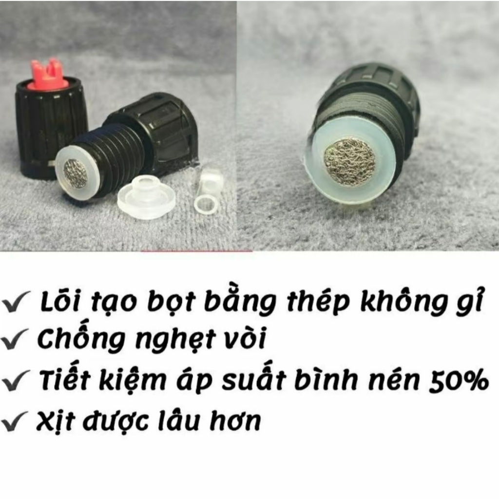 VÒI TẠO BỌT TUYẾT LẮP CHO BÌNH CẦM TAY ( VÒI V2-V3)