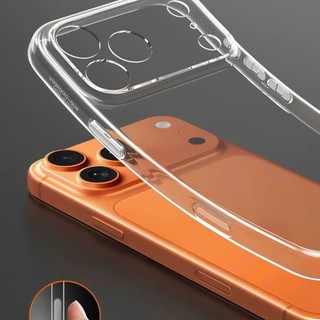 Ốp iPhone Silicon Dẻo Trong Suốt Chống Sốc Cho iPhone, Ốp Lưng iPhone Bảo Vệ Camera 17 16 15 14 13 12 Promax PK037