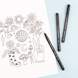 Tombow MONO Nhật Bản - Lẻ 1 Bút / Set 3 Bút Vẽ Kỹ Thuật Inking Mực - WATER-BASED INK DRAWING NEEDLE PEN