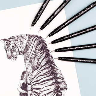 Tombow MONO Nhật Bản - Lẻ 1 Bút / Set 3 Bút Vẽ Kỹ Thuật Inking Mực - WATER-BASED INK DRAWING NEEDLE PEN