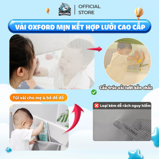 Thanh Chắn Giường Cho Bé Pakey Cải Tiến Nâng Hạ Dễ Dàng Chiều Cao Tối Đa 105cm, Khóa Chốt An Toàn - S1