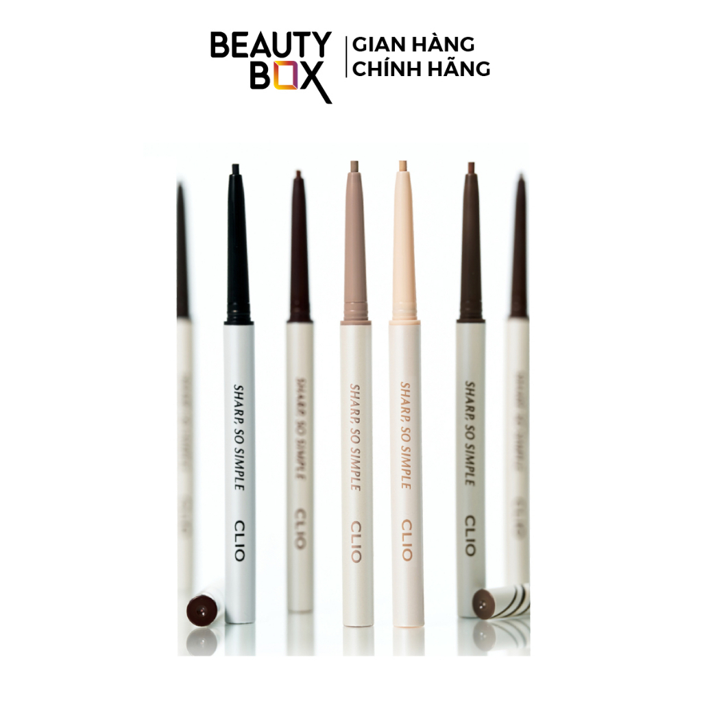 [Săn Sale] Chì Kẻ Viền Mắt Clio Sharp So Simple Waterproof Pencil Liner 0.14g