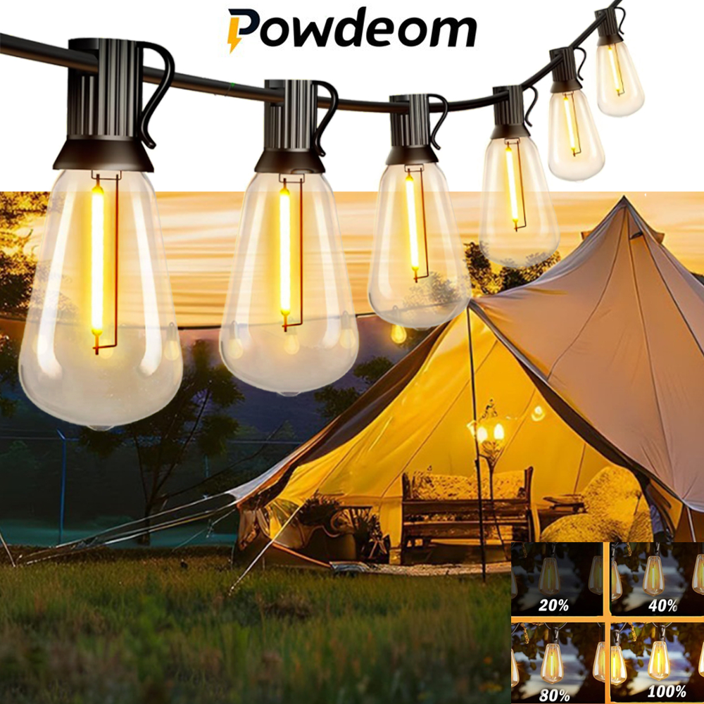 Đèn chuỗi LED chống nước IP65, đèn trang trí sân vườn, cắm trại, tiệc ngoài trời- tiệc tùng