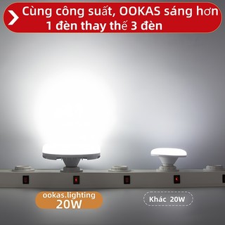 OOKAS Bóng đèn Led UFO, siêu sáng tiết kiệm điện năng, Đèn Trong Nhà Trắng Đèn Bàn Đèn Nhà