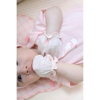 M&B (0-3M) Set bao tay chân thun cho bé sơ sinh chất cotton mềm mịn bảo vệ bé không bị ngấn.