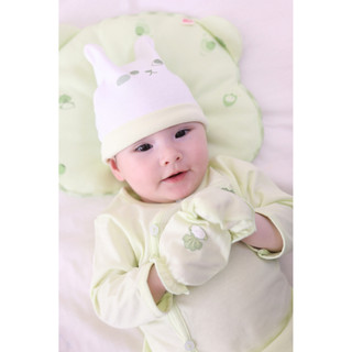 M&B (0-3M) Set bao tay chân thun cho bé sơ sinh chất cotton mềm mịn bảo vệ bé không bị ngấn.