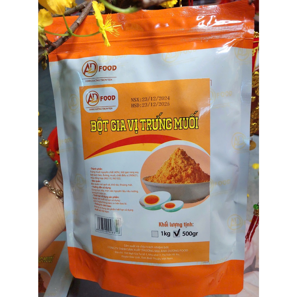 1kg/500g  Bột Trứng Muối khô mịn lắc các món chiên, làm gia vị nấu ăn,...