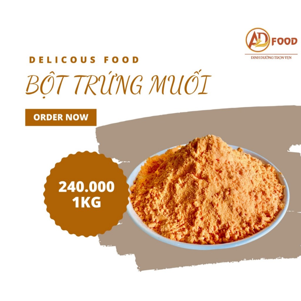 1kg/500g  Bột Trứng Muối khô mịn lắc các món chiên, làm gia vị nấu ăn,...