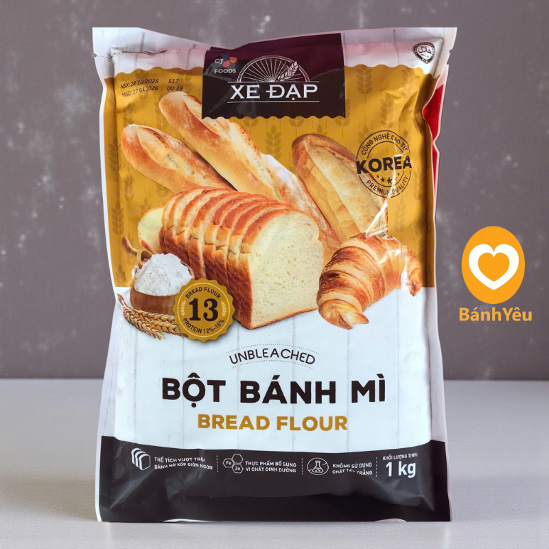 Bột Mì số 8/11/13 hiệu Xe Đạp gói 1kg - Bột Mì làm bánh chuyên nghiệp