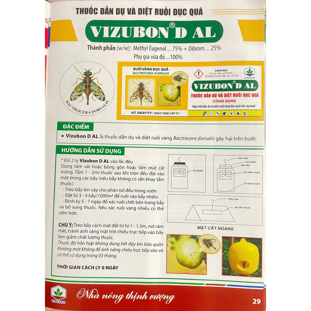 Bộ đôi dẫn dụ ruồi đục quả Vipesco