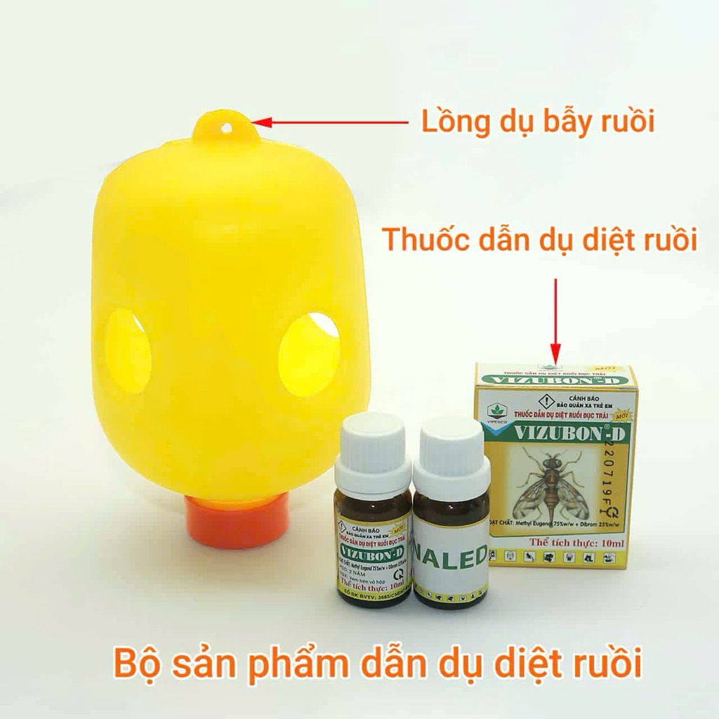 Bộ đôi dẫn dụ ruồi đục quả Vipesco
