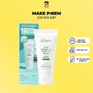 Sữa Rửa Mặt Make P:rem Safe Me Relief Moisture Cleansing Foam Dịu Nhẹ Cho Da (100ml)