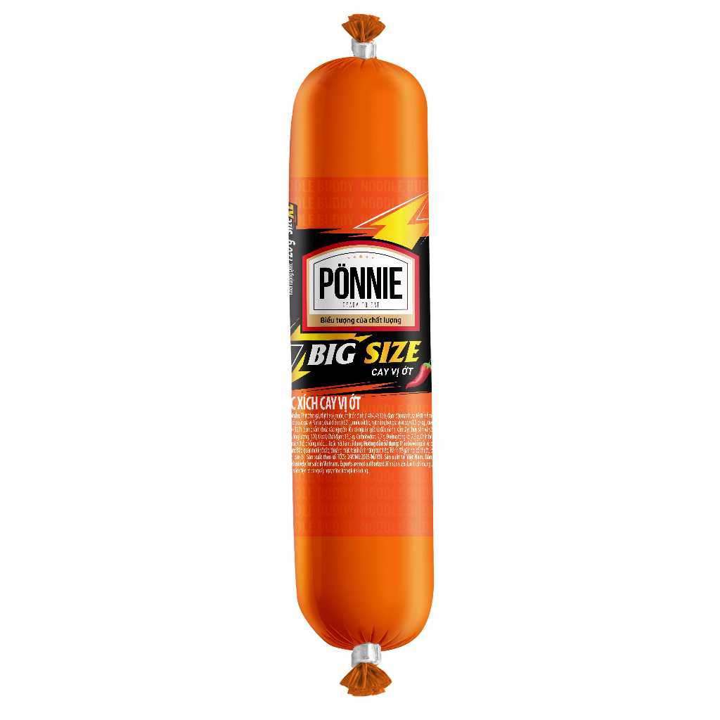 [Chọn loại] Xúc xích Tiệt trùng Ponnie cay vị ớt cây x 120g