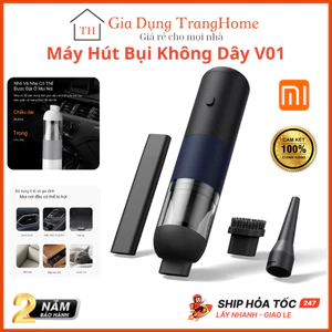 Máy Hút Bụi Cầm Tay Không Dây Ôtô Xlaoml Youpin V01 Lực Hút 4000Pa Sạc Pin Hút Bụi Nhà Và Xe Hơi