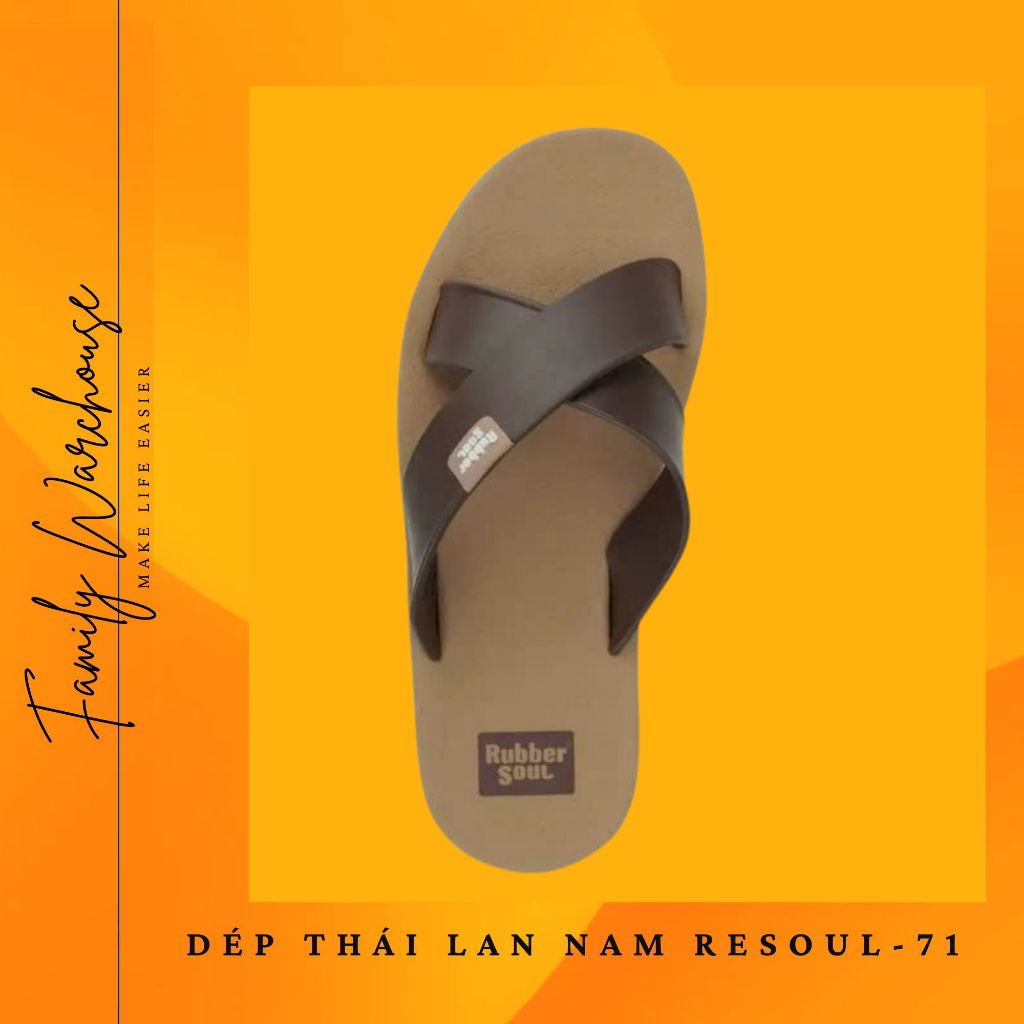 Dép nam xỏ ngón Thái Lan Rubber Soul  ReSoul-71  chính hãng hỗ trợ đổi trả hàng nếu không vừa | BigBuy360 - bigbuy360.vn
