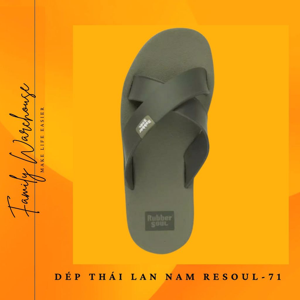 Dép nam xỏ ngón Thái Lan Rubber Soul  ReSoul-71  chính hãng hỗ trợ đổi trả hàng nếu không vừa | BigBuy360 - bigbuy360.vn