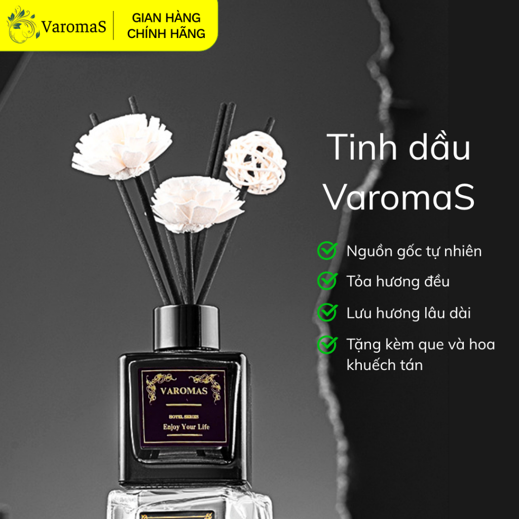 Tinh Dầu Thơm Phòng Lọ Khuếch Tán Nước Hoa Varomas 50ML Thơm Để Phòng Ngủ Sang Trọng KT32 KT36