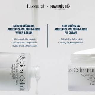 Combo Fullsize Serum Lassie'el Angelcica Calming-aging Water serum & Kem dưỡng Lassie'el Angelcica