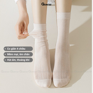[FLASHSALE] Tất nữ lolita cổ cao phối lưới GOMTAT, vớ lưới mùa hè thoáng khí, siêu mỏng, thấm hút mồ hôi - MIA-24293