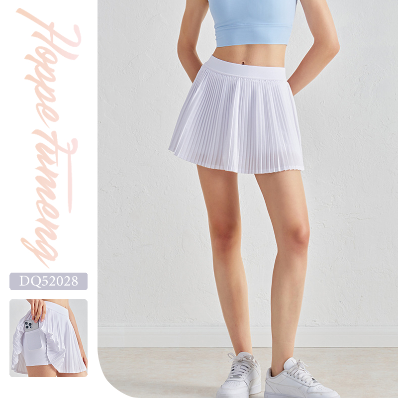 Thể thao Yoga thời trang của phụ nữ eo cao với quần short và túi ở cả hai bên