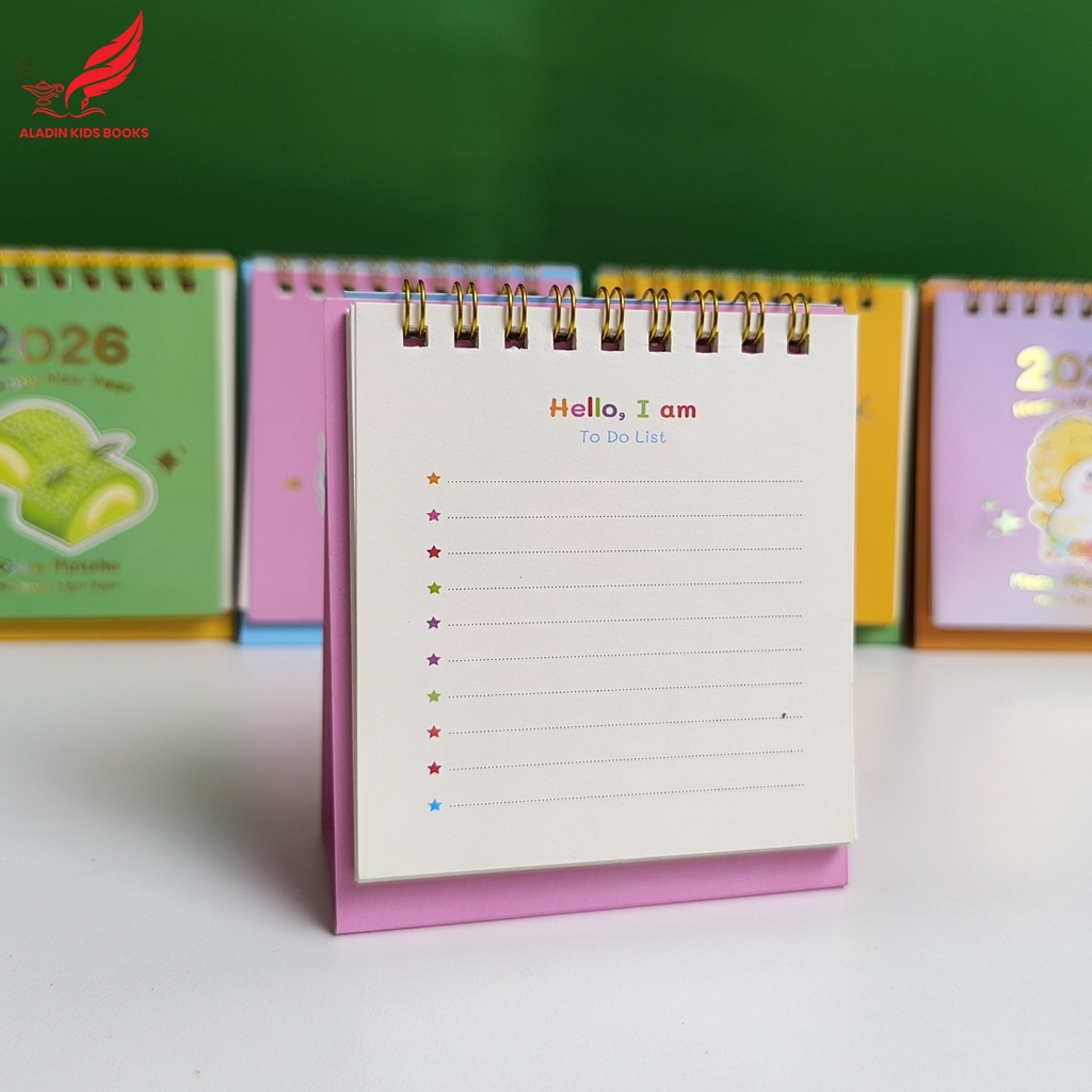 Lịch Để Bàn Mini 2026 Cute – 5 Chủ Đề Đáng Yêu– Lịch Xinh Trang Trí Bàn Làm Việc